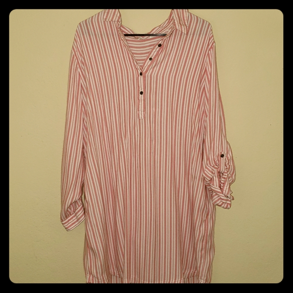 Time & Tru Challice Shirt Dress - XXL